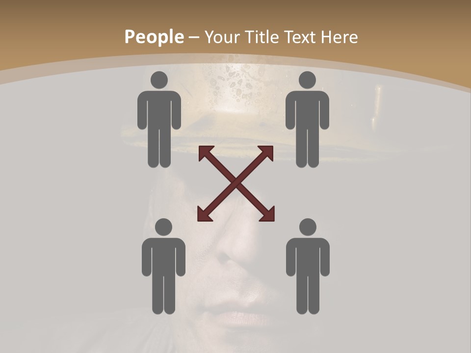 Part Men Miner PowerPoint Template