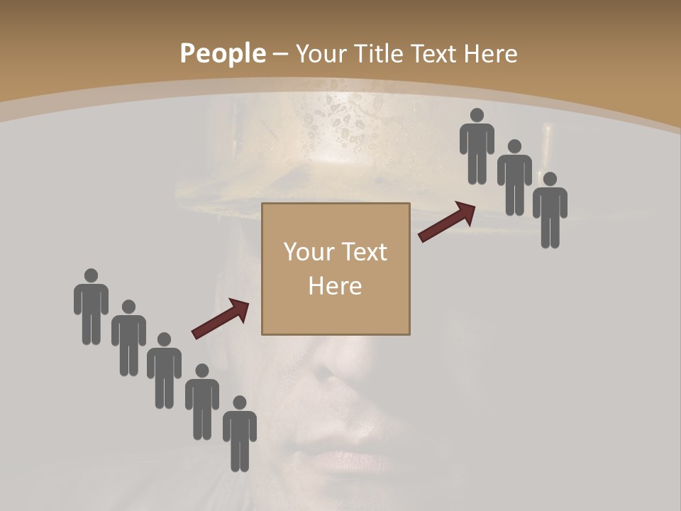 Part Men Miner PowerPoint Template