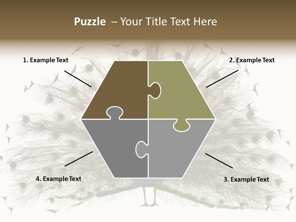 Blue Indoors Peafowl PowerPoint Template