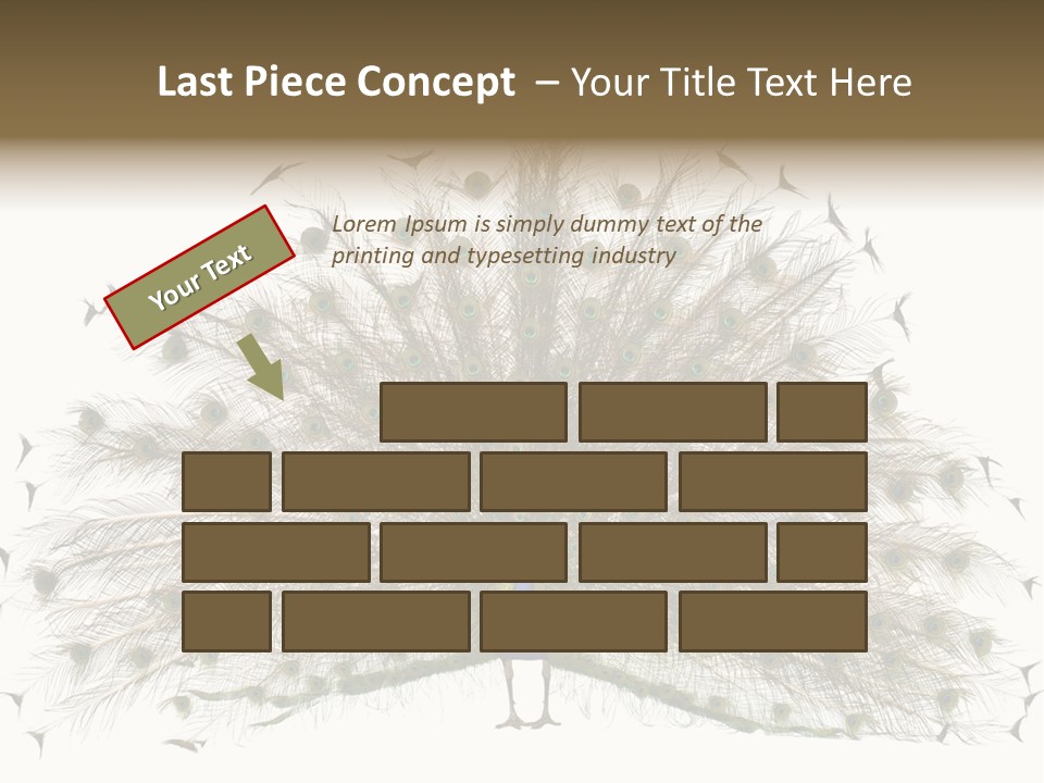 Blue Indoors Peafowl PowerPoint Template