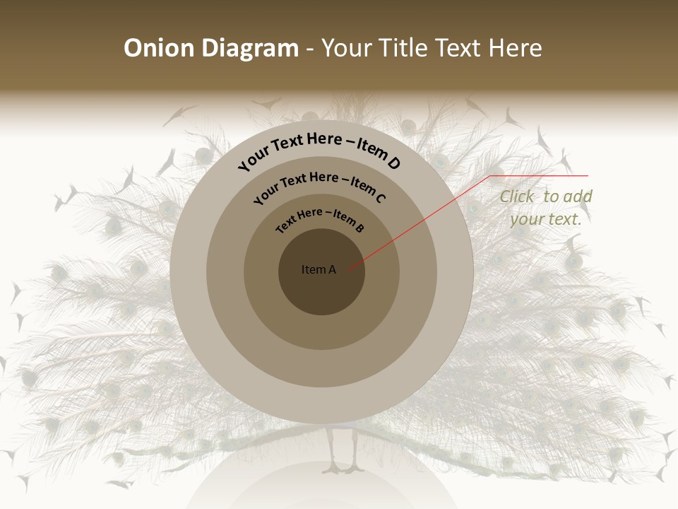 Blue Indoors Peafowl PowerPoint Template