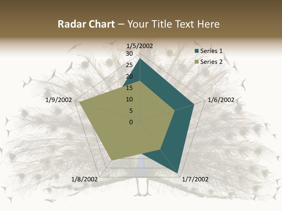 Blue Indoors Peafowl PowerPoint Template