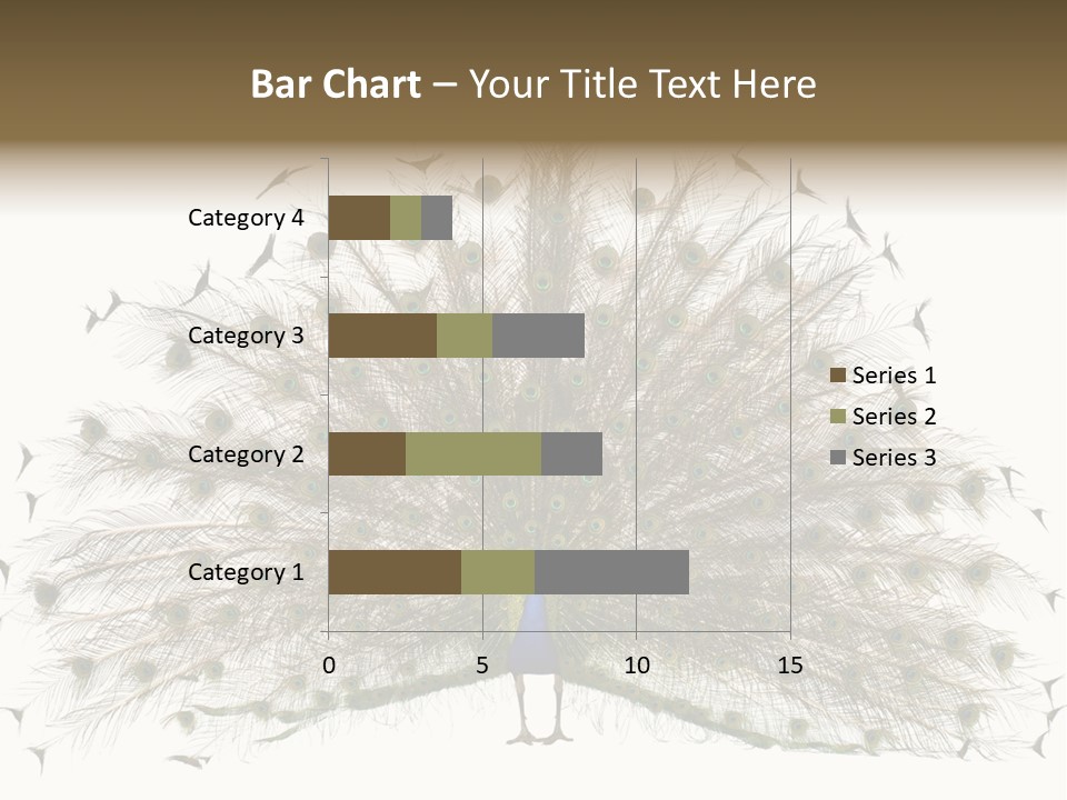 Blue Indoors Peafowl PowerPoint Template