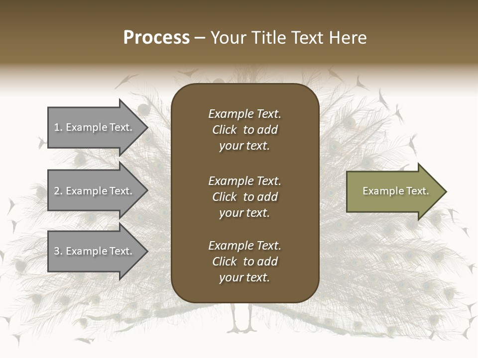 Blue Indoors Peafowl PowerPoint Template