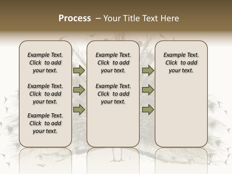 Blue Indoors Peafowl PowerPoint Template