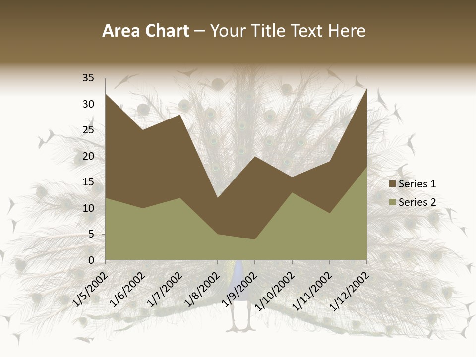 Blue Indoors Peafowl PowerPoint Template