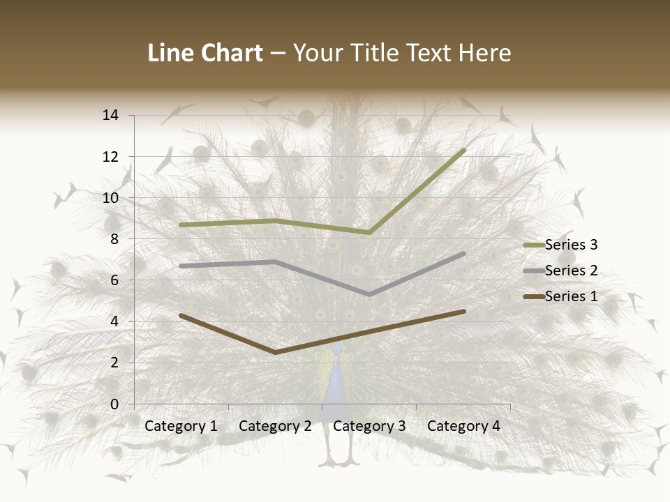 Blue Indoors Peafowl PowerPoint Template