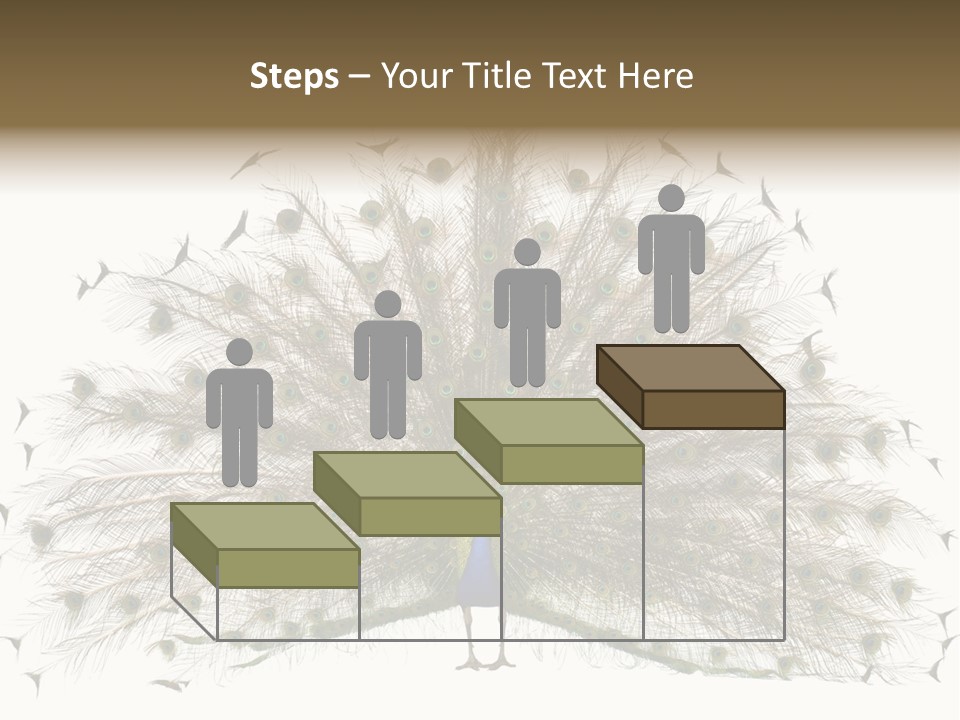 Blue Indoors Peafowl PowerPoint Template