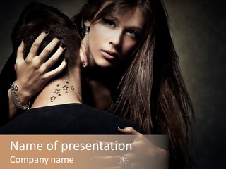 Sexy Hair Relationship PowerPoint Template