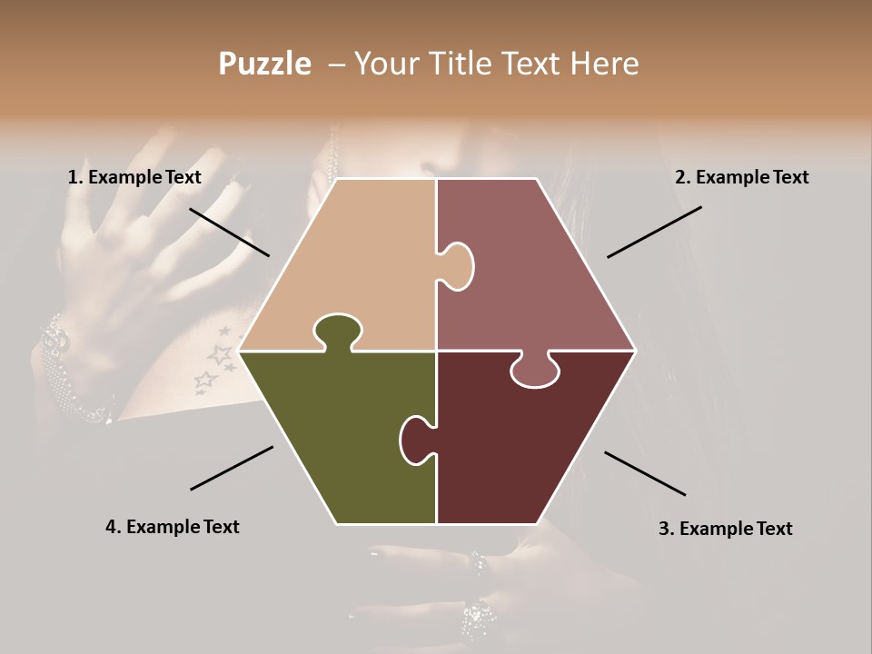 Sexy Hair Relationship PowerPoint Template