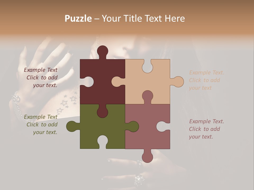 Sexy Hair Relationship PowerPoint Template