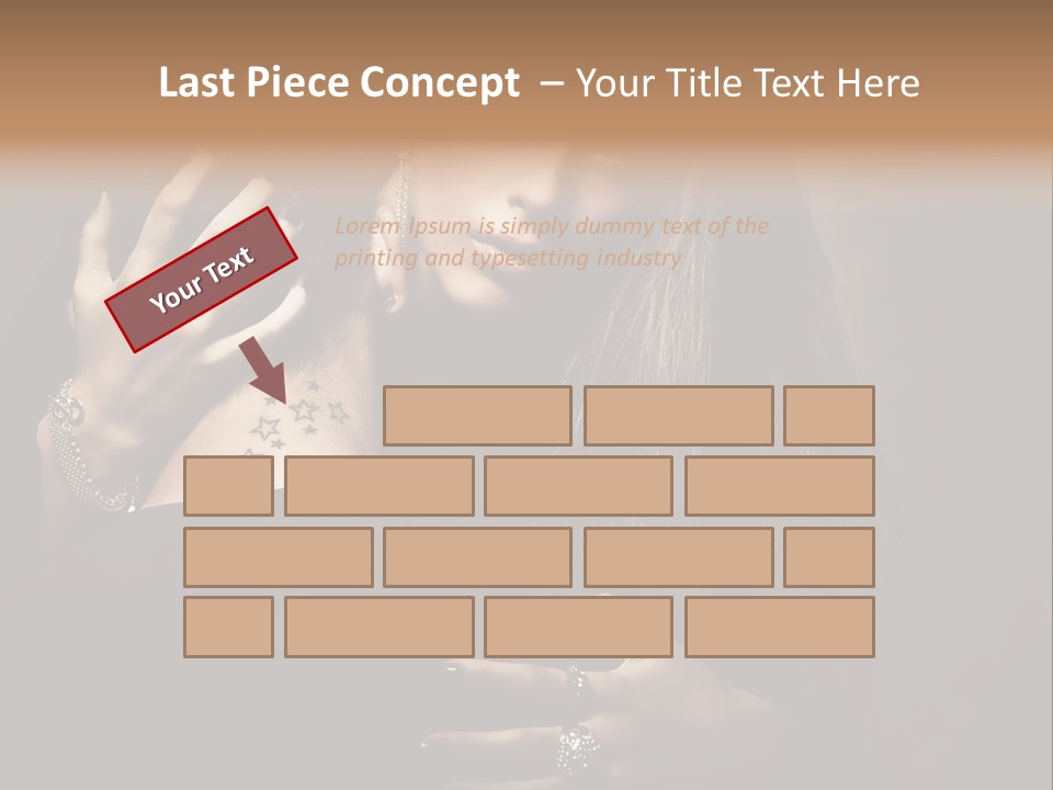 Sexy Hair Relationship PowerPoint Template