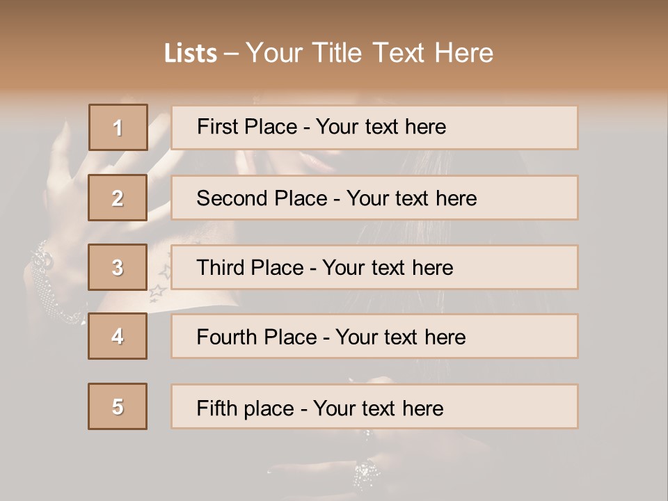 Sexy Hair Relationship PowerPoint Template