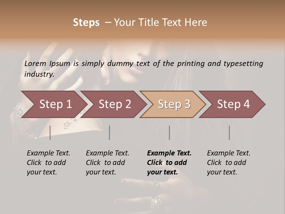 Sexy Hair Relationship PowerPoint Template