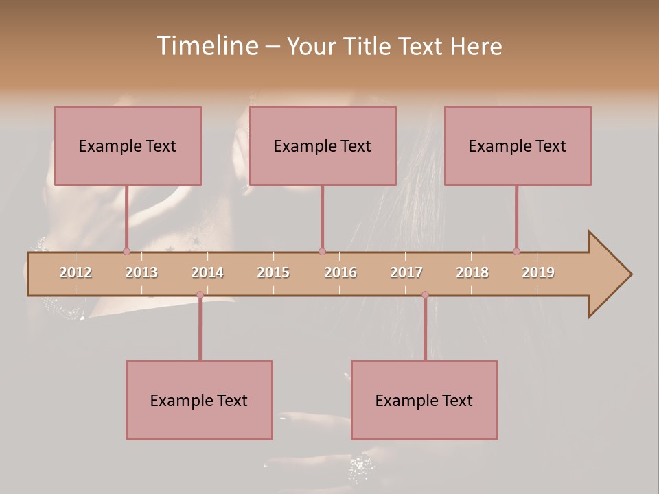 Sexy Hair Relationship PowerPoint Template