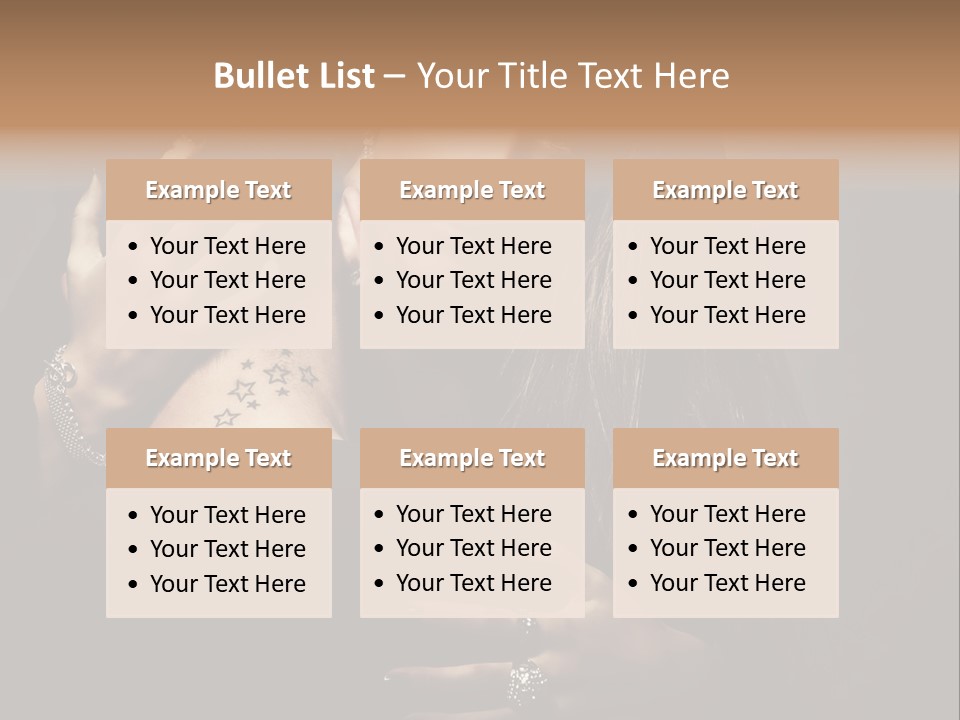 Sexy Hair Relationship PowerPoint Template