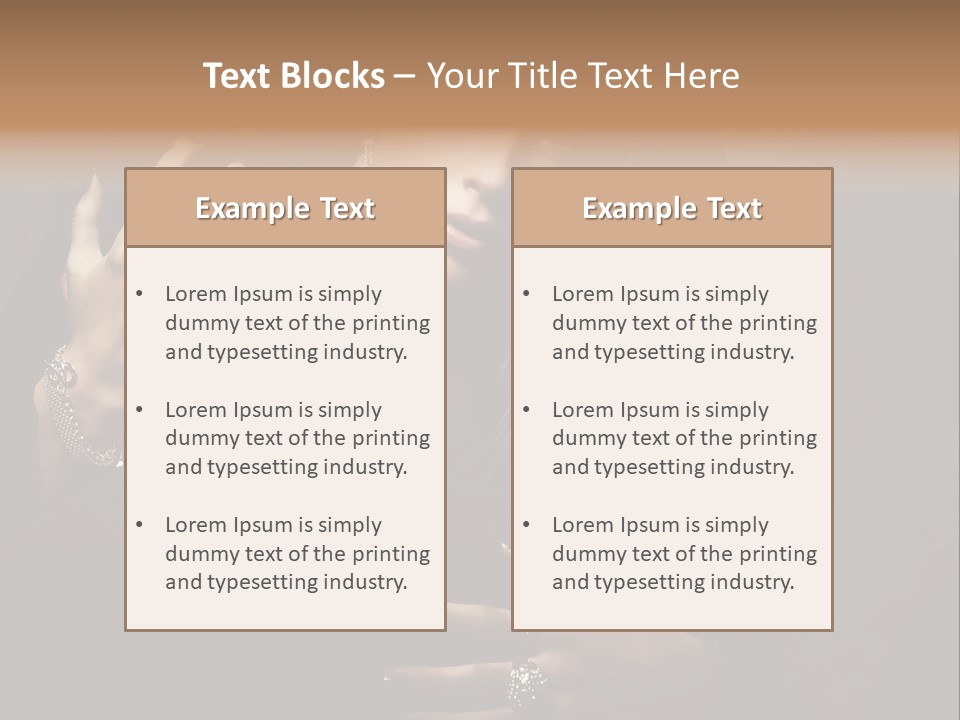 Sexy Hair Relationship PowerPoint Template
