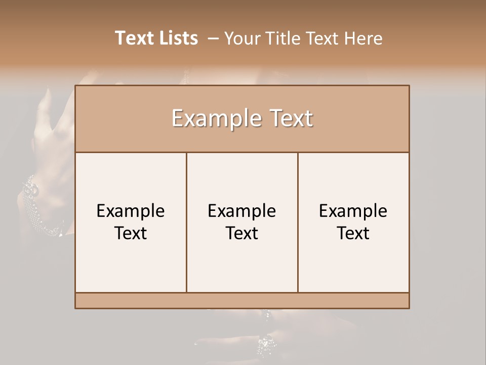 Sexy Hair Relationship PowerPoint Template
