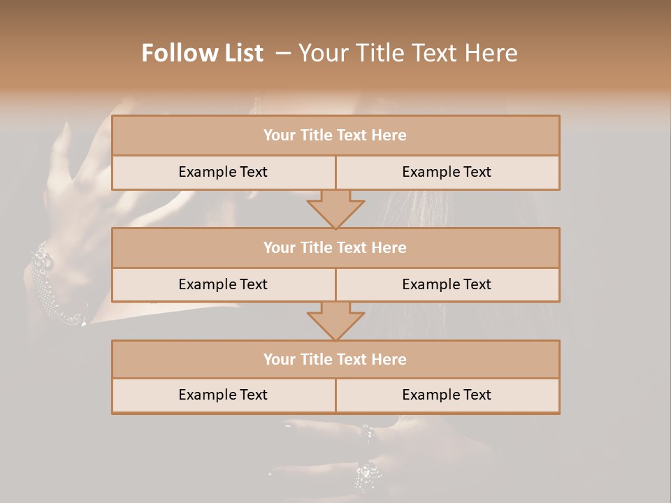 Sexy Hair Relationship PowerPoint Template