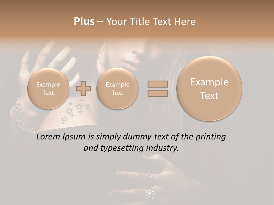 Sexy Hair Relationship PowerPoint Template