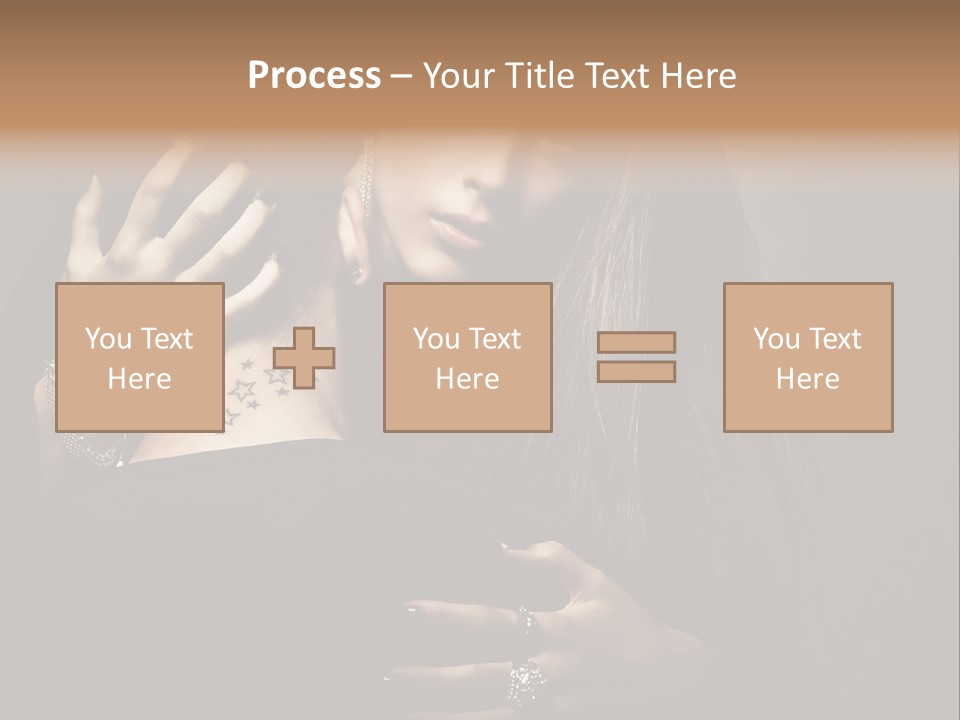 Sexy Hair Relationship PowerPoint Template