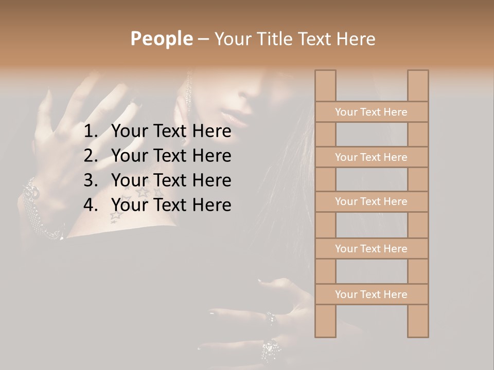 Sexy Hair Relationship PowerPoint Template