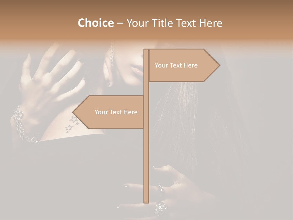 Sexy Hair Relationship PowerPoint Template