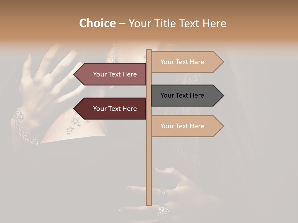 Sexy Hair Relationship PowerPoint Template
