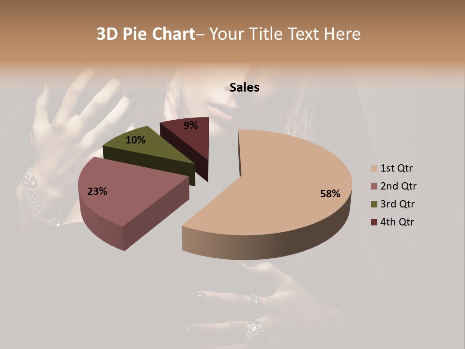 Sexy Hair Relationship PowerPoint Template