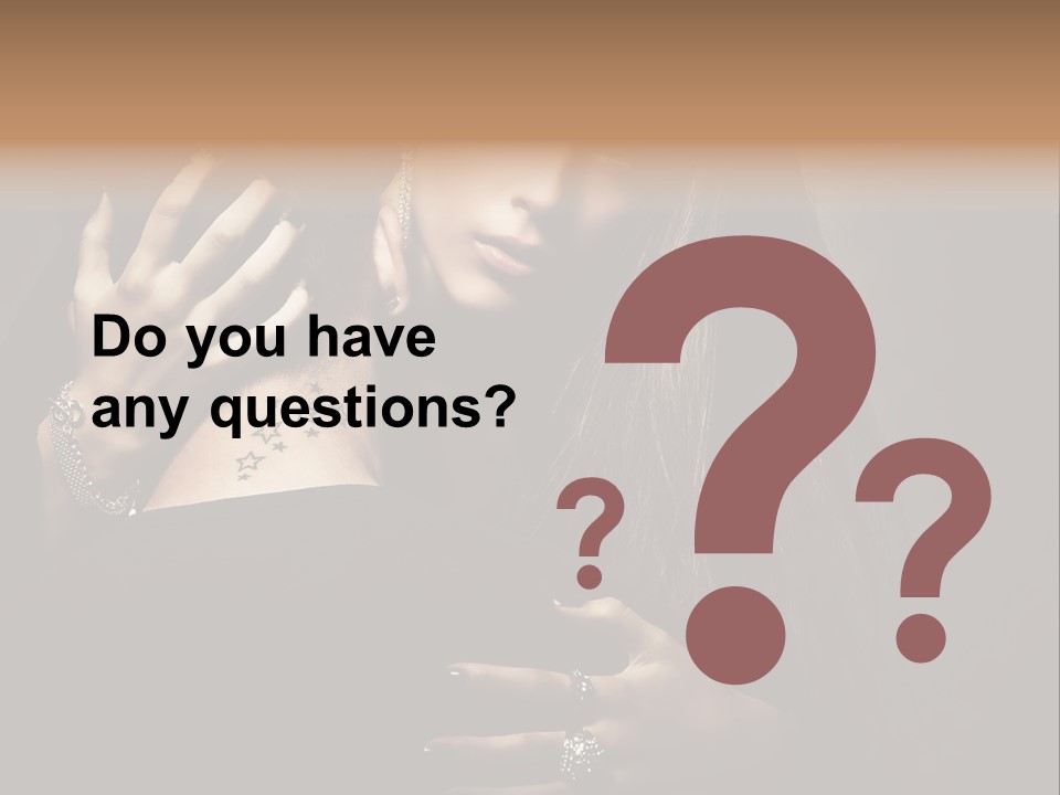 Sexy Hair Relationship PowerPoint Template