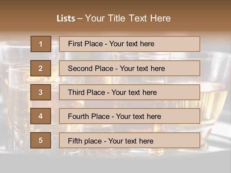 Closeup Beverage Orange PowerPoint Template