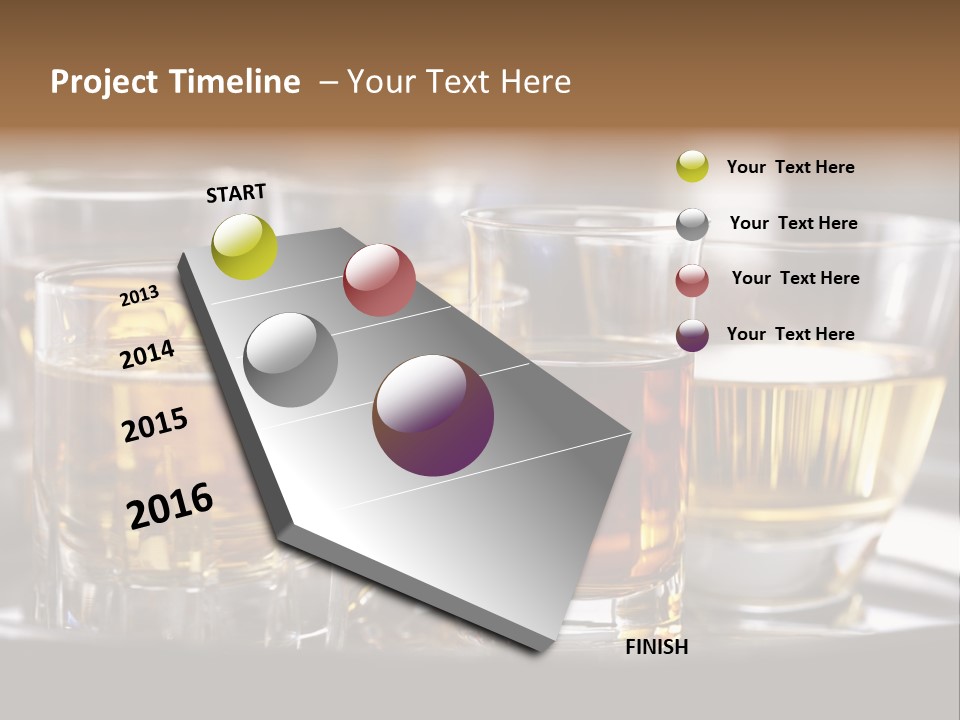 Closeup Beverage Orange PowerPoint Template