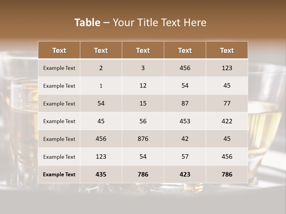 Closeup Beverage Orange PowerPoint Template