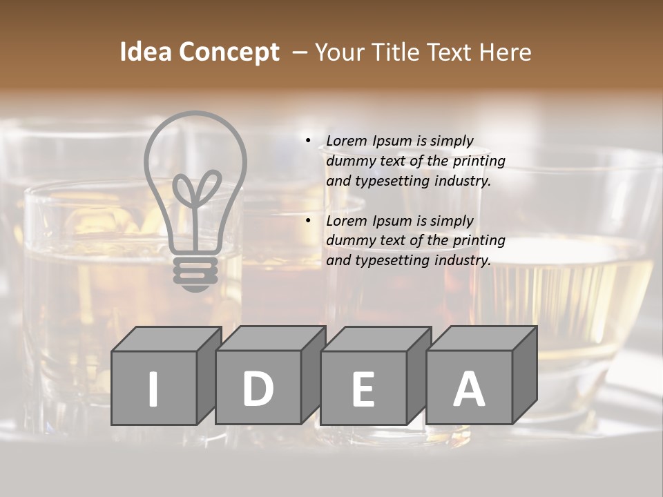 Closeup Beverage Orange PowerPoint Template