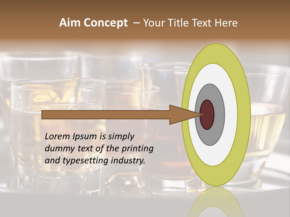 Closeup Beverage Orange PowerPoint Template