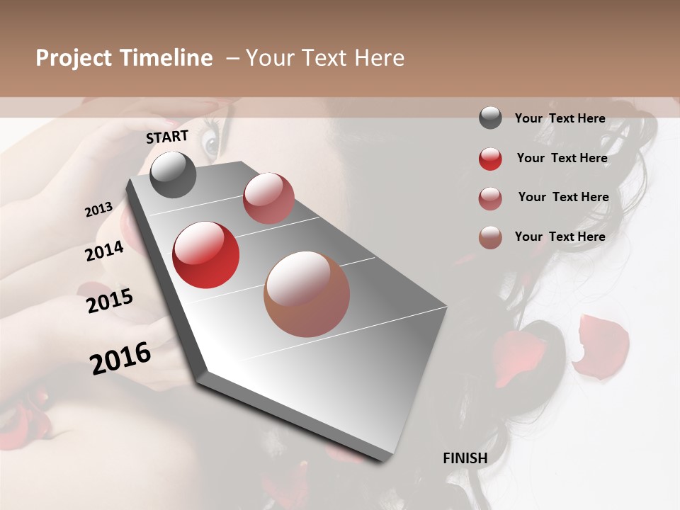 Pretty Isolated Valentine PowerPoint Template