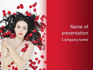 Beautiful Young Portrait PowerPoint Template