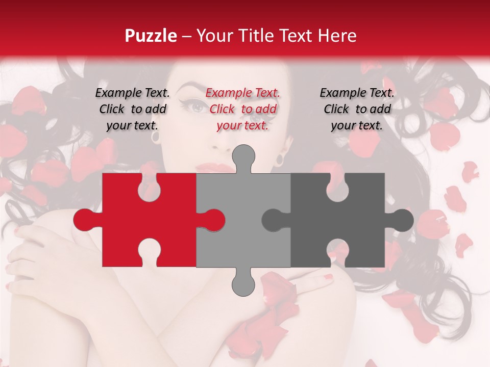 Beautiful Young Portrait PowerPoint Template