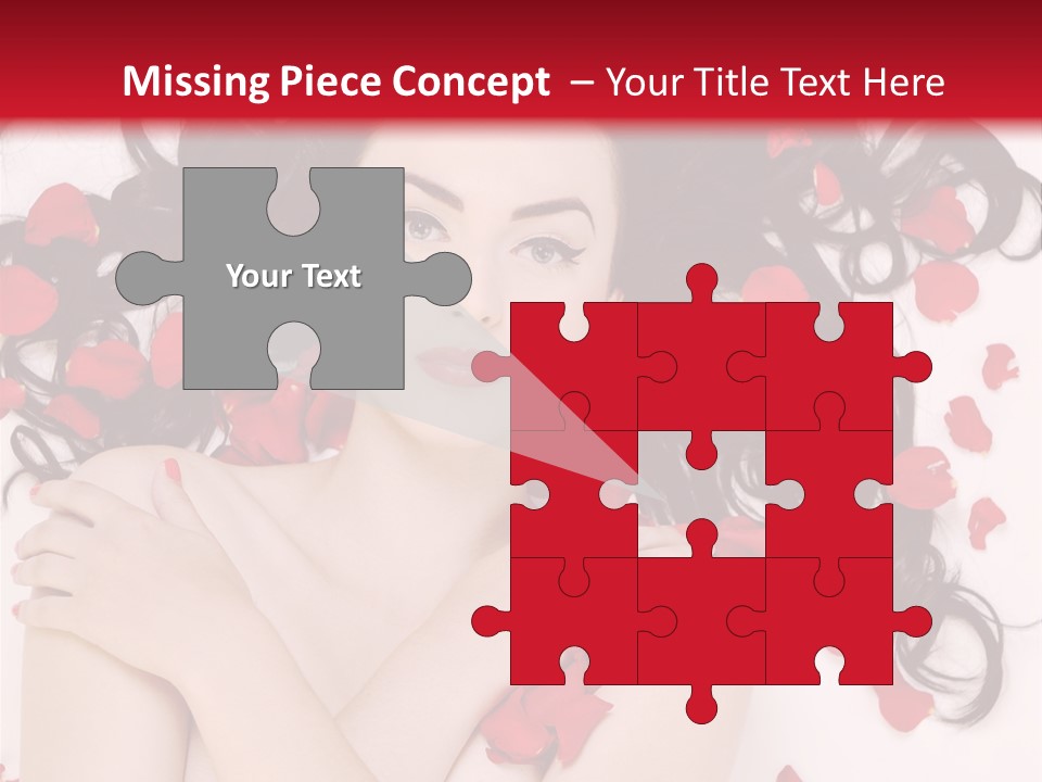 Beautiful Young Portrait PowerPoint Template