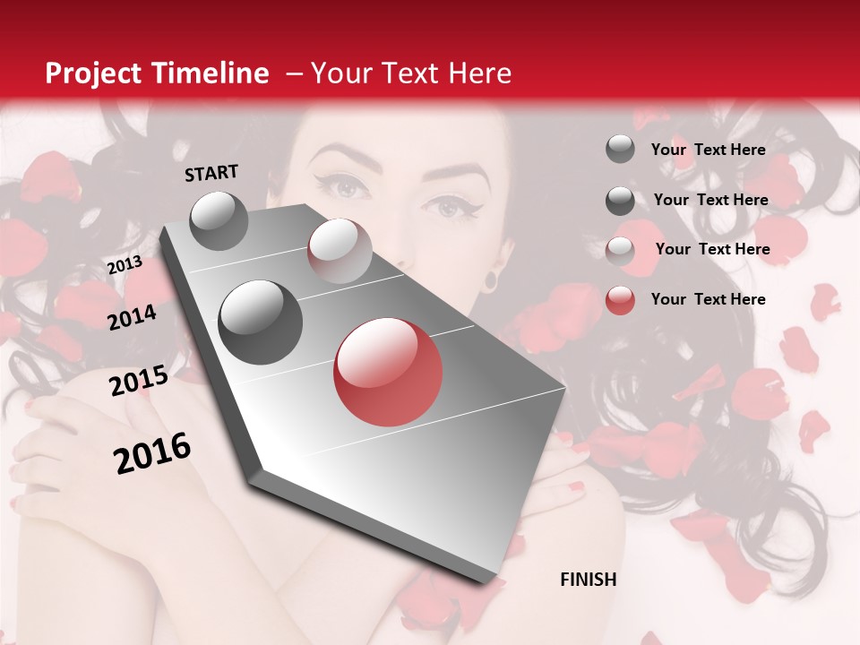 Beautiful Young Portrait PowerPoint Template