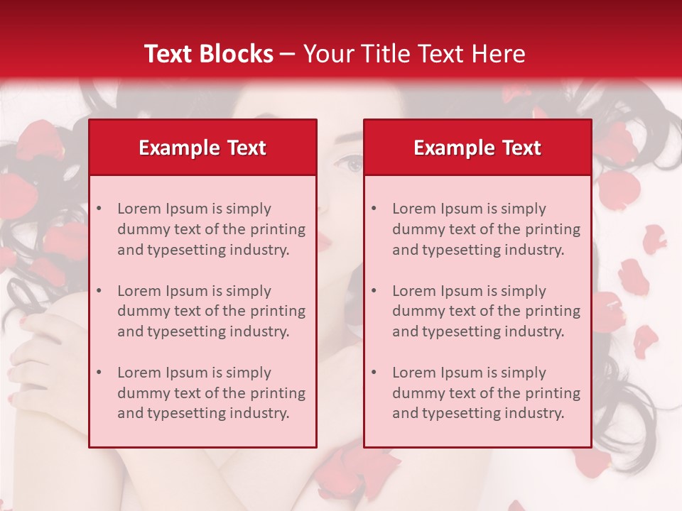 Beautiful Young Portrait PowerPoint Template