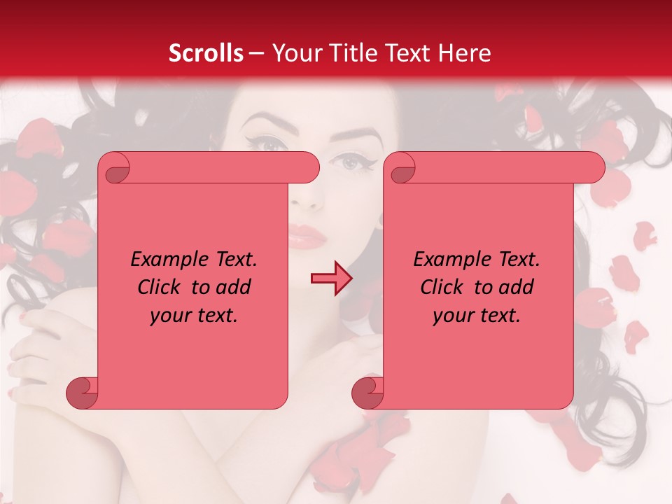 Beautiful Young Portrait PowerPoint Template