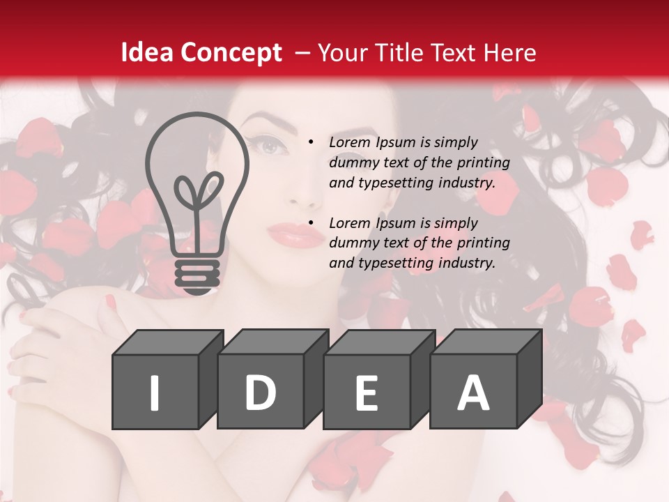 Beautiful Young Portrait PowerPoint Template