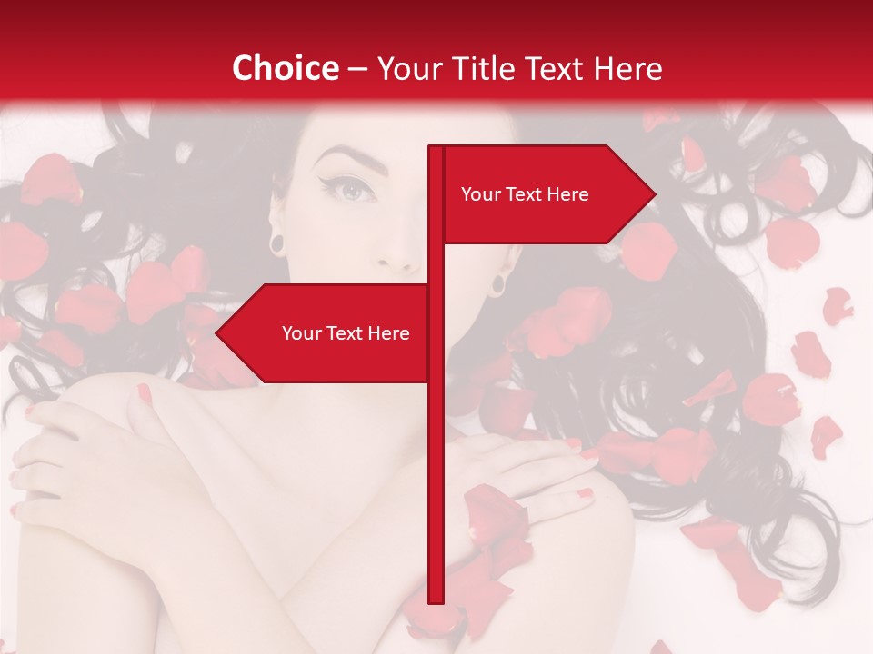 Beautiful Young Portrait PowerPoint Template