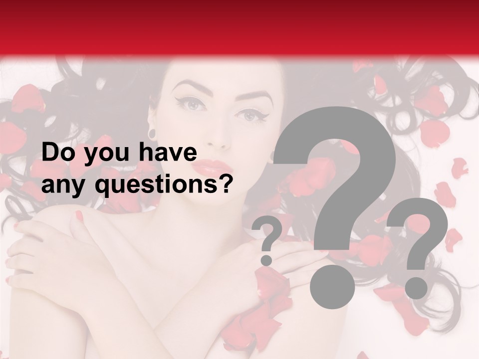 Beautiful Young Portrait PowerPoint Template