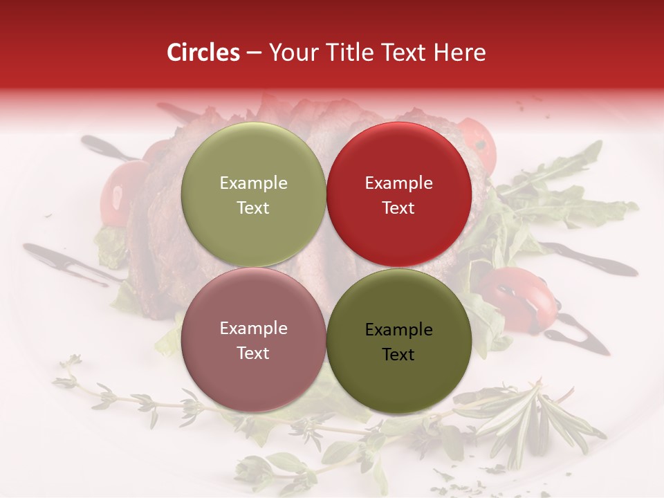 Cut Steak Charbroiled PowerPoint Template