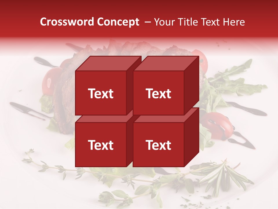 Cut Steak Charbroiled PowerPoint Template