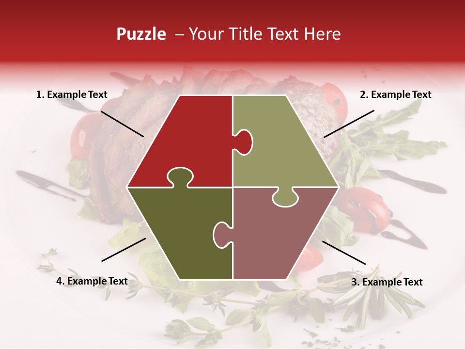 Cut Steak Charbroiled PowerPoint Template