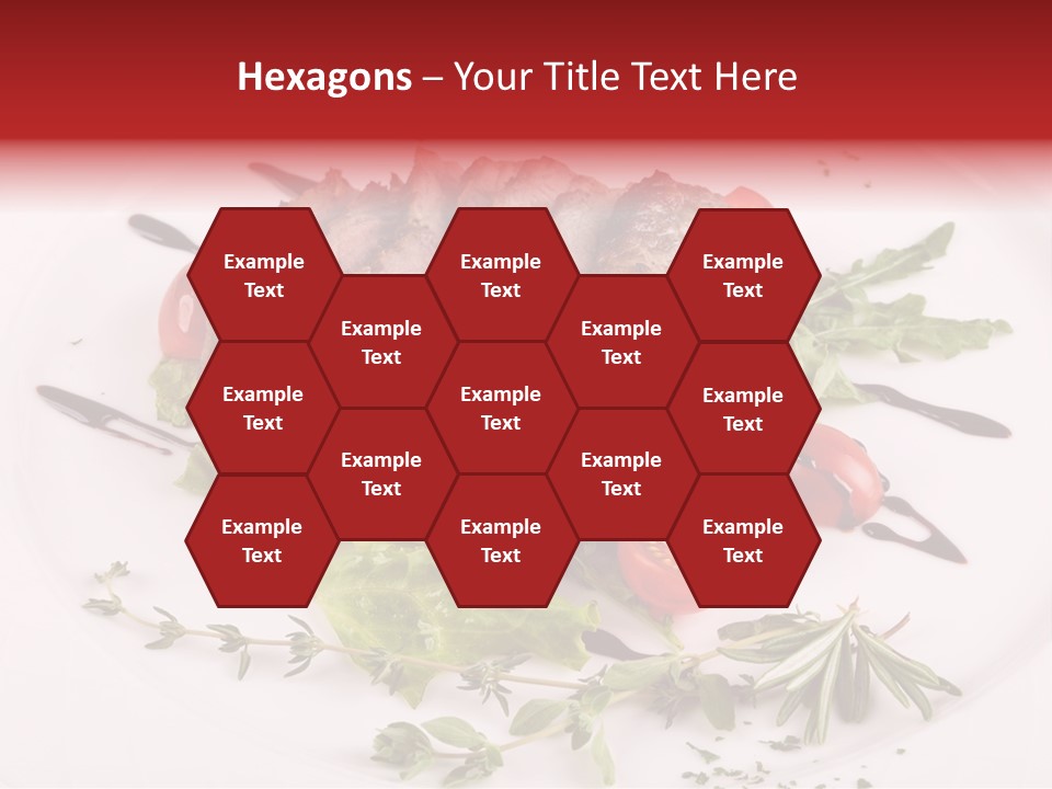 Cut Steak Charbroiled PowerPoint Template