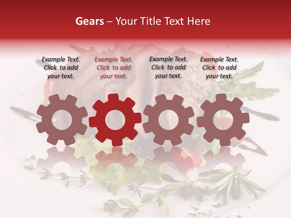 Cut Steak Charbroiled PowerPoint Template